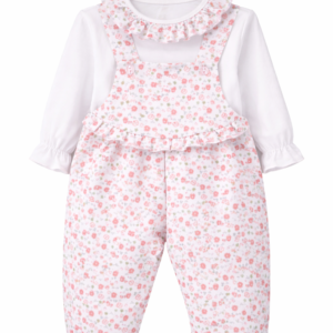 Jardineira Bebé Estampado Flores