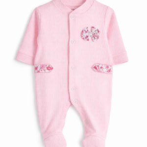 Babygrow Malha Algodão Menina Laço