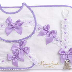 Conjunto Bebé 4 Peças C/ Renda