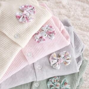 Babygrow Malha Algodão Menina Laço