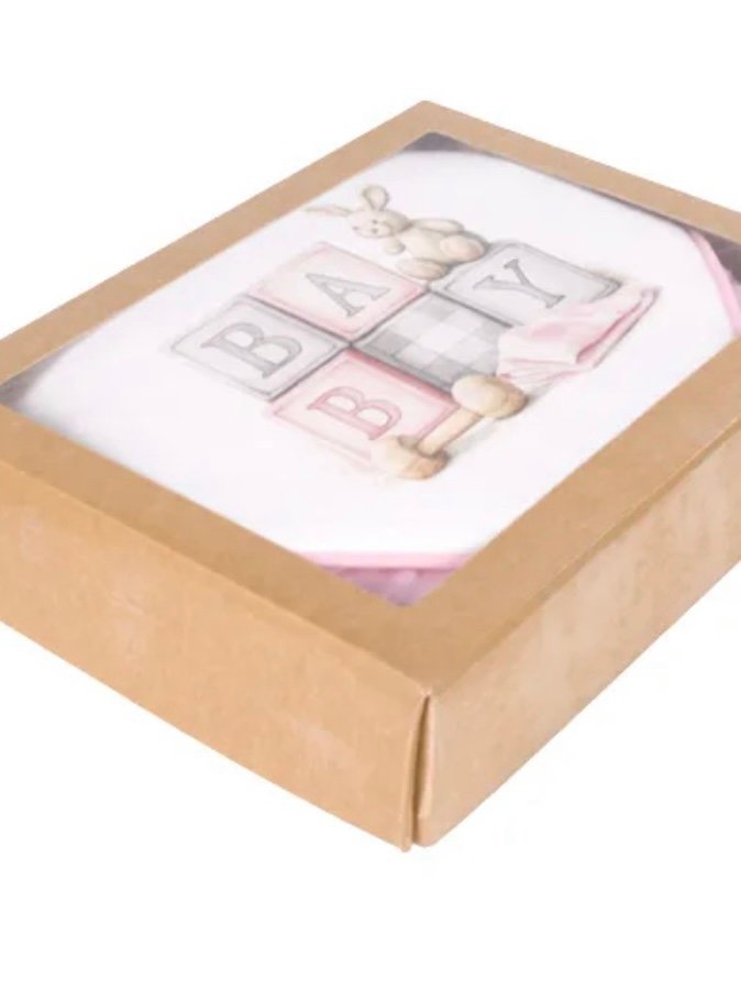 Manta Bebé Topitos Estampada Cubos - Image 2