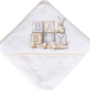 Toalha Bebé Estampada Cubos