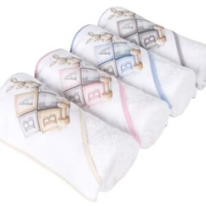 Toalha Bebé Estampada Cubos