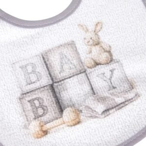 Babetes Plastificadas Estampadas Cubos