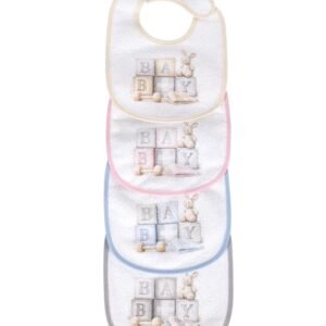 Babetes Plastificadas Estampadas Cubos