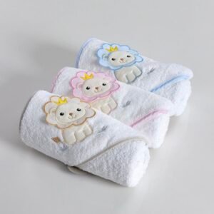 Toalha Bebé Bordada Rei Leão