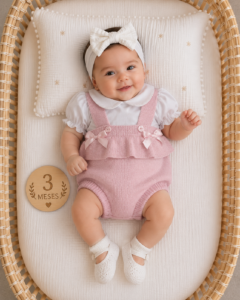 Conjunto de bebé menina 3 Meses